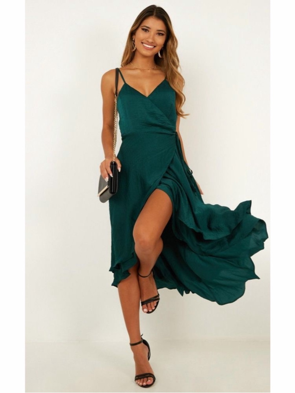 Showpo. Emerald Green Midi Dress